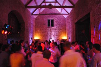 The Moon Loungers' disco, Stone Barn, Gloucestershire Cotswolds moon loungers disco gloucestershire