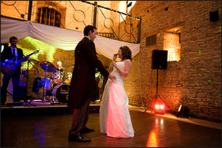 First dance at the Great Tythe Barn, Tetbury bristol wedding first dance tetbury
